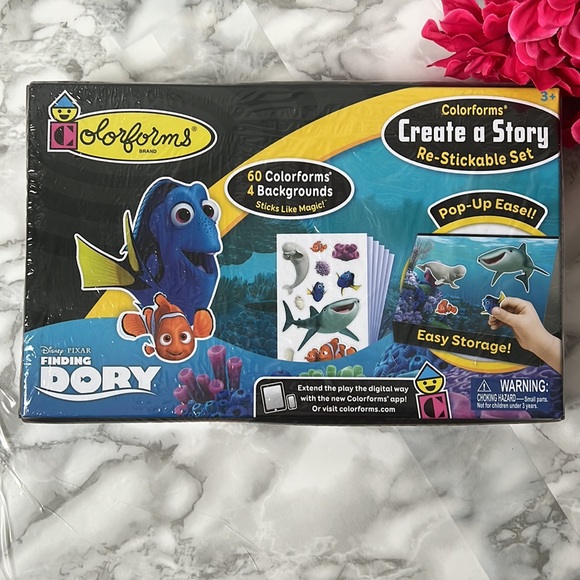 BNWT Disney Pixar Colorforms Finding Dory Create a Story Re-Stickable Set - Picture 2 of 2